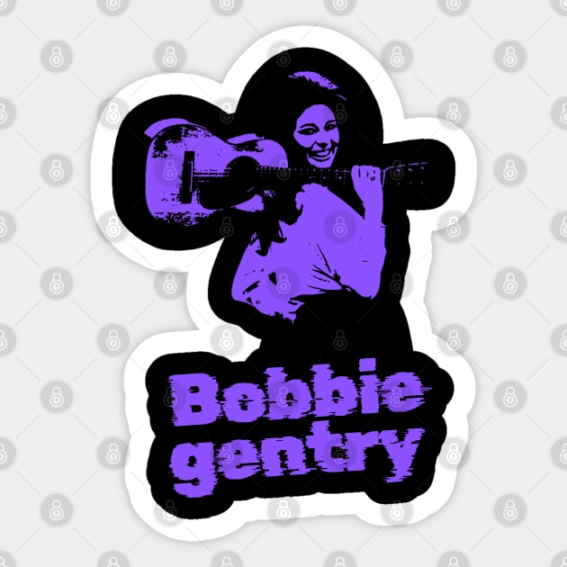 Bobbie gentry ||| 70s sliced style Sticker by MertuaIdaman